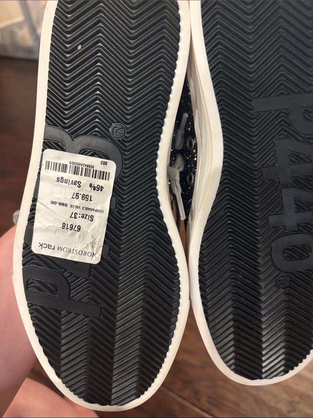 P448 John Shaka low-top sneakers size 37 NWT (6.5) - Picture 7 of 7